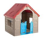 Garden house Keter® WONDERFOLD, red/beige / blue, children's
