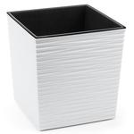 Flower pot JUKA DŁUTO, 190x190x195 mm, white