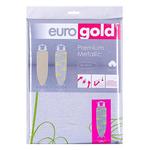 Ironing board cover eurogold® Metallic DC42F3M, 120x38 cm, foam 3 mm