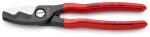 Nožnice káblové KNIPEX 95 11 200, kliešte, 200 mm, do 20mm/70mm2, dvojity brit