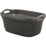 Laundry basket Curver® KNIT 3677 40L, brown, 60x27x39 cm