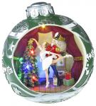2.TRIEDA Dekorácia MagicHome Vianoce, Balet v guli, 7 LED, farebná, s melódiami, 3xAA, interiér, 30,50x26,50x31,70 cm