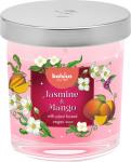 Candle Bolsius Floral Fusion Jasmine and Mango, scented, 80/72 mm, in glass