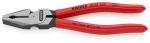 Klieste KNIPEX 02 01 200 SB, 200 mm, silove, kombinovane, DIN 5746