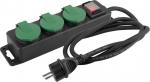 Cable Strend Pro FS0701, L-8 m, extension, 3x socket + switch, IP44