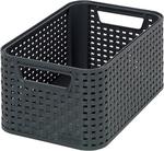 Laundry basket Curver® STYLE2 S, anthracite, 28x12x19 cm