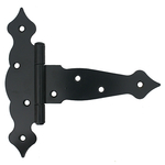 Lace hinges black japanned,without screw 127mm
