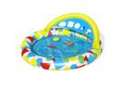 Wading pool Bestway® 52378, Splash & Learn, for kids, inflatable, with shapes insertion, 1,20x1,17x0