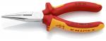 Klieste KNIPEX 25 06 160 SB, 160mm, polgulate, rovne, radio., CrV, VDE 1000V