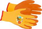 Gloves Strend Pro, children's, girls', with bee, orange, garden, with blister, size 6