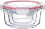 Container MagicHome, set of 3 pcs, glass, glass, round, with lid, 370/800/1500 ml