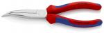 Klieste KNIPEX 26 25 200, 200mm, polgulate, zahnute, uzke, CrV