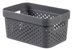 Laundry basket Curver® INFINITY RECYCLED 4.5L, anthracite, 26x12x18 cm