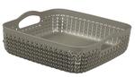 Laundry basket Curver® KNIT 2,8L, dark brown, 23x23x7 cm