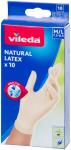 Gloves Vileda Natural Latex, M/L, 10 pcs