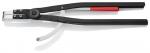 Klieste KNIPEX 44 20 J51, 122-300 mm, zahnute 90st, na vnut. poist. kruzky