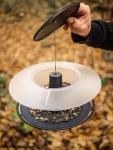 Feeder Birdyfeed Round, Stone gray, 29,4x25,8x12,2 cm, for birds