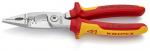 Klieste KNIPEX 13 86 200 SB, 200 mm, multifunkcne, elektroinstalacne, VDE 1000V