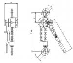 Jack Brano RZV 5,0t, 1.5 m, roller chain