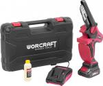 2.TRIEDA Píla Worcraft CHS-S20LiBM ShareSYS, 20V Li-Ion, ručná, mini, reťazová, bezuhlíková, lišta 15 cm, SET v kufri