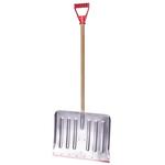 Snow shovel ANSNOW W9, 460x370 mm, Alu head, with handle wood 90cm