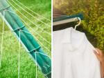 Clothes dryer LEIFHEIT 82008 Linomatic 600 Deluxe Cover, for laundry, garden, outdoor, with cover