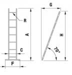 Ladder ALVE EUROSTYL PROFI 7107, 1x7, single, A200 B34