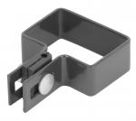 Clamp Strend Pro EUROSTANDARD, 60x40 mm, end, anthracite, Zn+PVC, RAL7016, for square pole