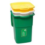 Recycling bins DEAhome ECO 3x 50 lit, green-yellow-white