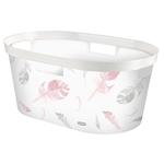 Laundry basket Curver® INFINITY 40L, feathers, 59x39x27cm