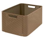 Laundry basket Curver® STYLE L, dark brown, 44x23x33 cm