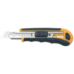 Snap-off blade knife 18mm Giant, piston-valve control, 6 blades, in blister