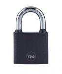 Lock Yale Y111B/38/121/1, padlock, iron, black, 38 mm, 3 keys