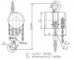 Hoist Brano Z 100-1 3,2 t, 03,0 m, chain