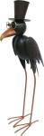 MagicHome Mecco decoration, Crow, sheet metal, 24x16x66.5 cm
