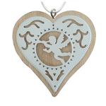 Christmas decorations MagicHome, Heart and angle, pkg. 5 pcs