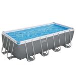 Pool Bestway® Power Steel™ 56670, cartridge filtration, ladder, cover, 488x244x122 cm