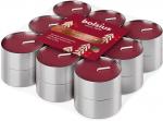 Candle Bolsius Starlight Winter spice, Christmas, burgundy red, tea light, 4 hours, pack. 18 pcs