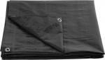 Sheet Tarpaulin Strong 2x2 m, 200 g/m, covering, anthracite, with eyelets