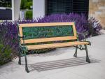 <p>Garden bench MINI JUMANJI, metal/wood, small</p>