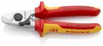 Nožnice káblové KNIPEX 95 26 165 SB, kliešte, 165 mm, do 15mm/50mm2, VDE