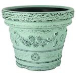Flower decoration DECORA 350/280 mm, Turquoise Green, 13 lit