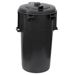 Trashcan ICS P140110, 110 lit, plastic, black